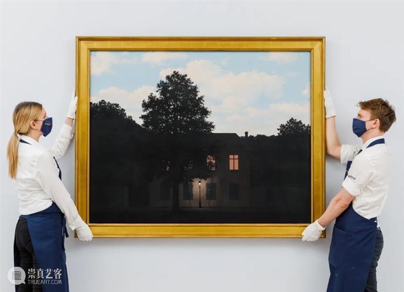 马格利特拍卖纪录诞生！超现实主义《光之帝国》5 940万英镑于苏富比成交  苏富比 马格利特 光之帝国 苏富比 纪录 超现实主义 雷内 Magritte 伦敦 作品 高价 崇真艺客